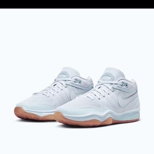 Nike Air Zoom GT Hustle 2 Women/Men White and Light Blue Basketball Shoes